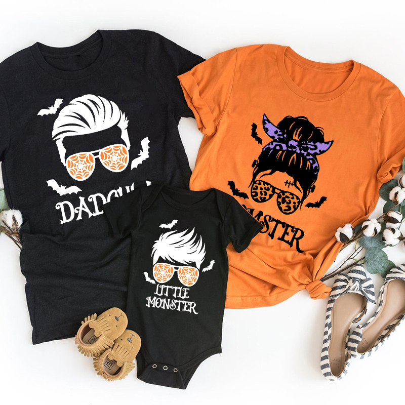 Leopard Glasses Clockwork Avatar Halloween Family Matching Shirts