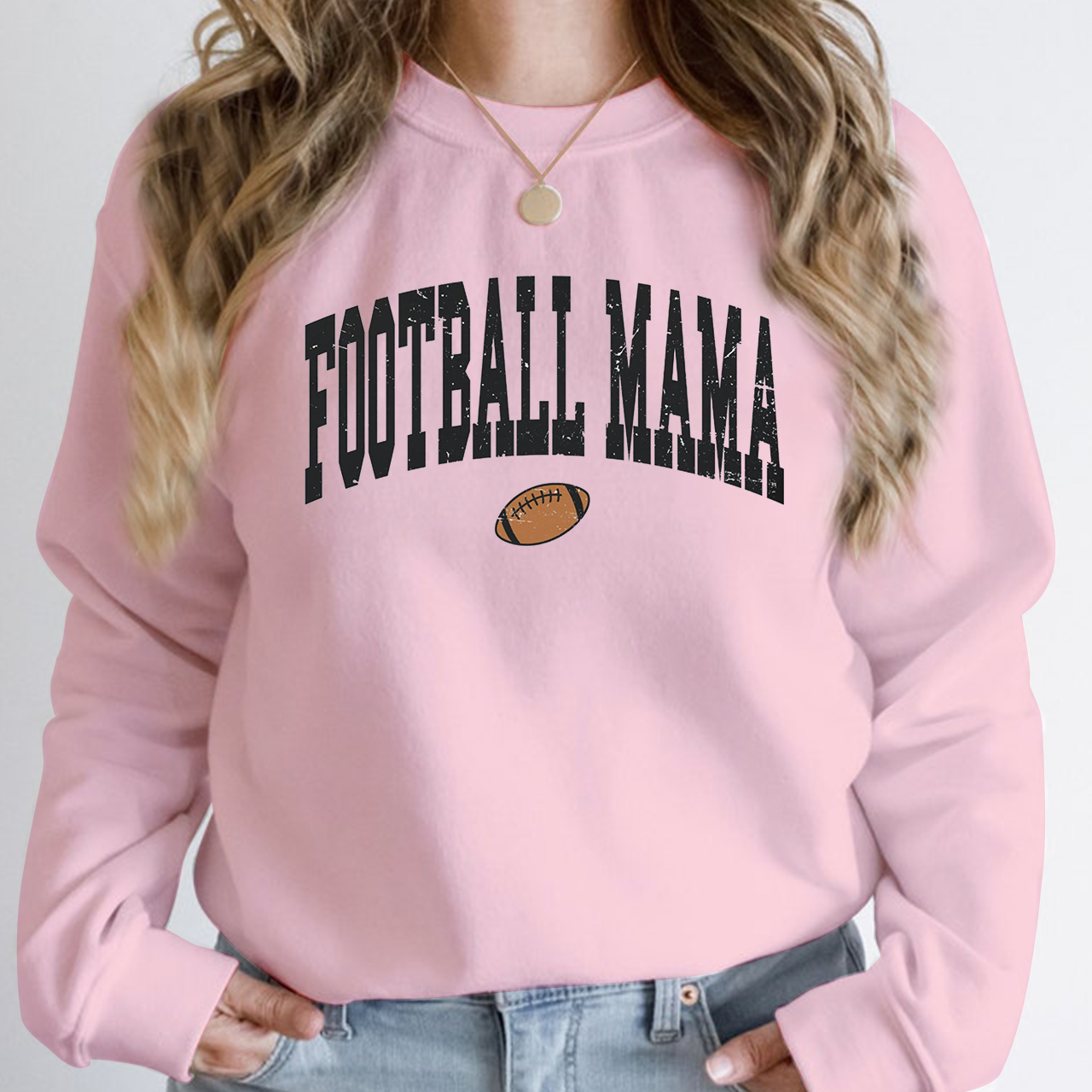 Retro Football Mama Tis the Season Sweatshirt
