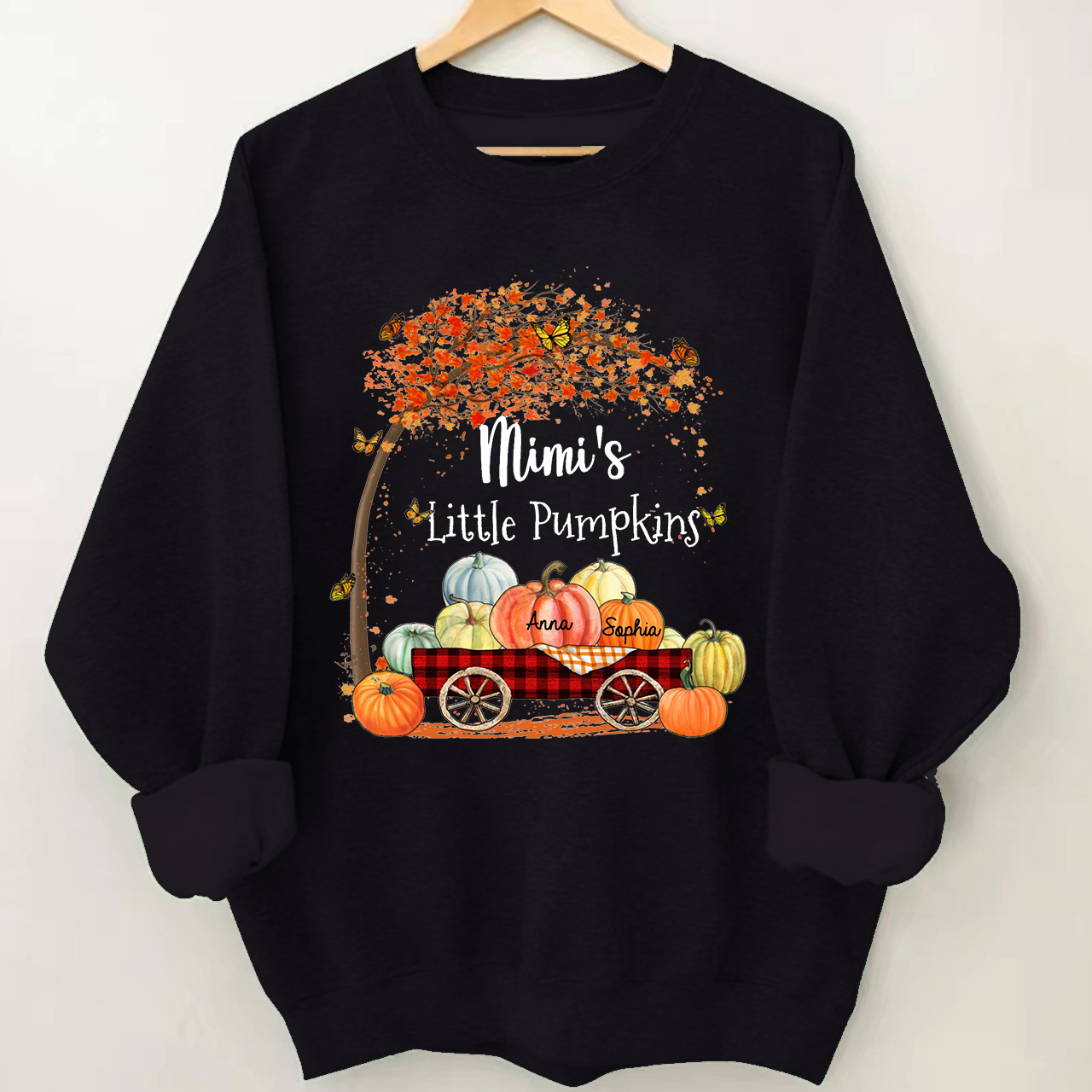 Custom Nickname Little Pumpkin Fall Halloween Sweatshirt
