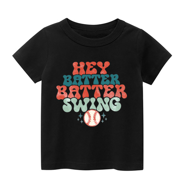 Hey Batter Batter Swing Baseball Toddler Shirt