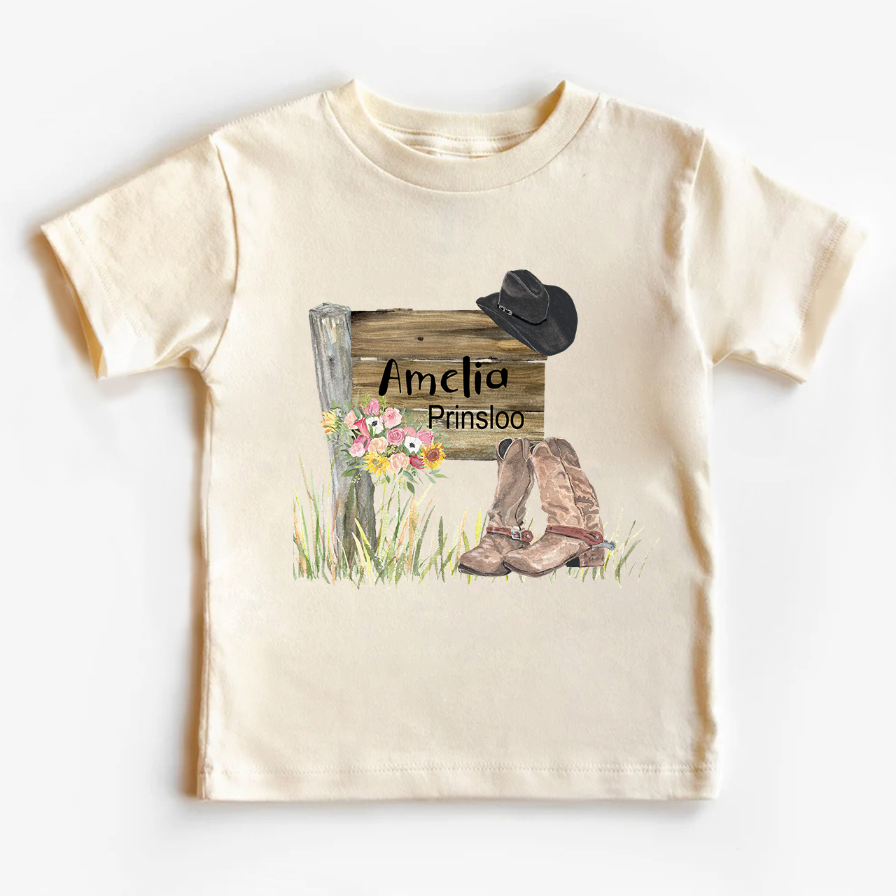 Personalized Cowboy Girls Shirt For Kids