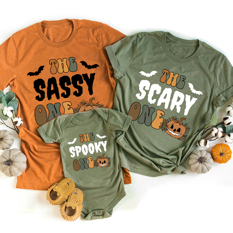 Funny Group Spooky Season Matching Shirts For Family