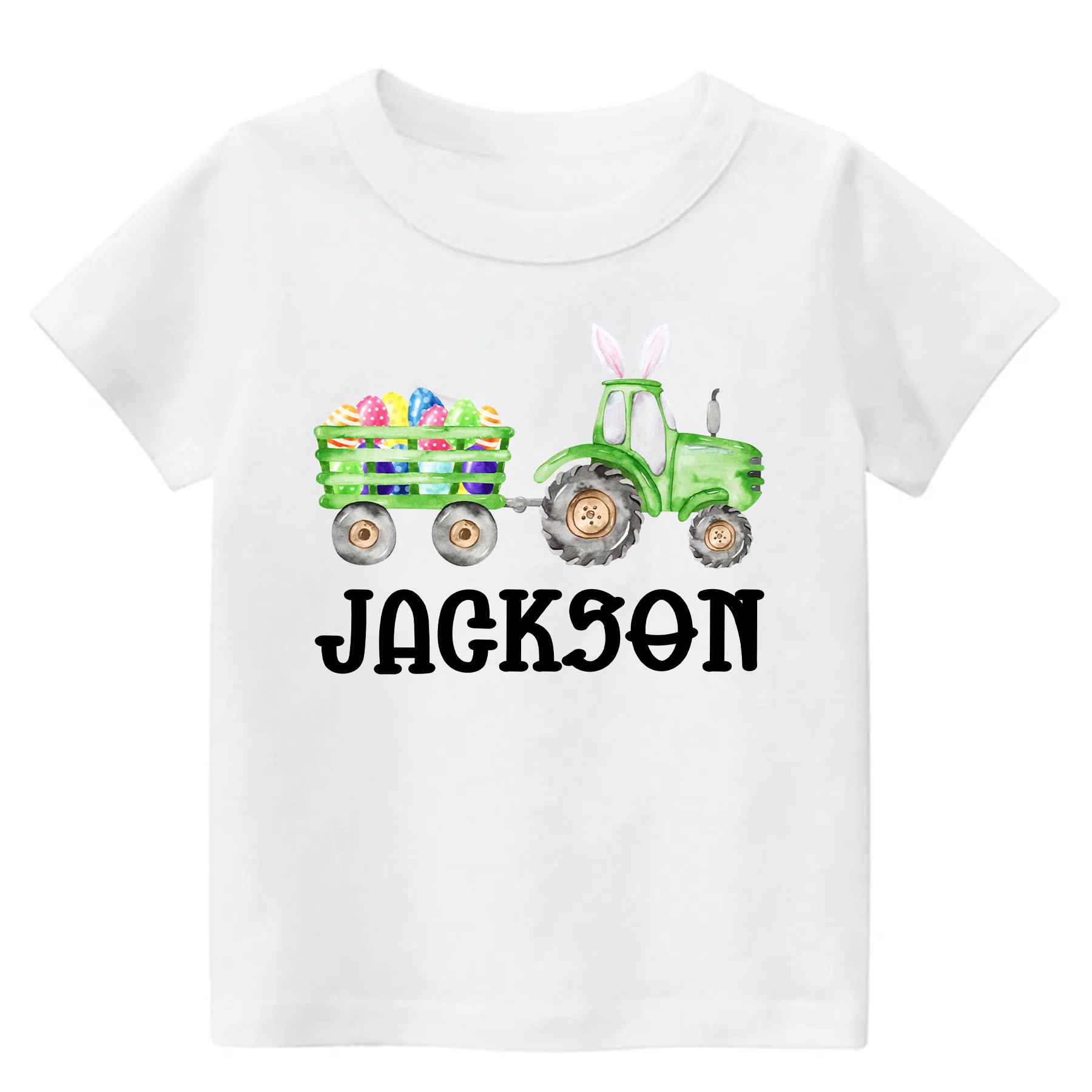 Personalized Bunny&Truck Easter Kids Shirt