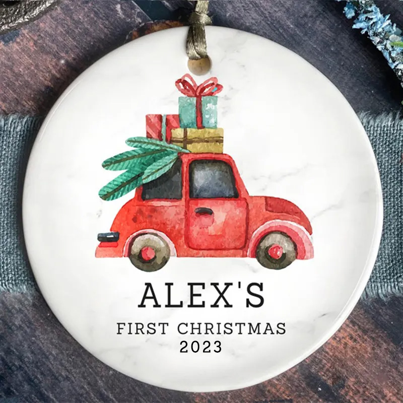  First Christmas Truck Ornament 