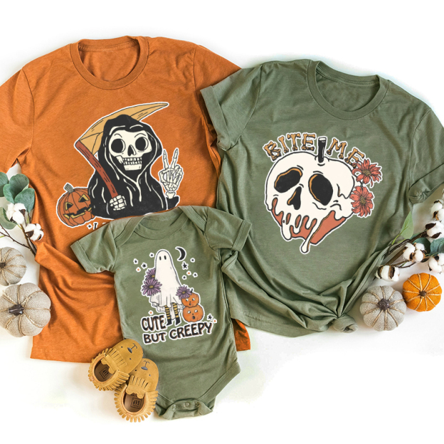 Family Group Halloween Party Tees