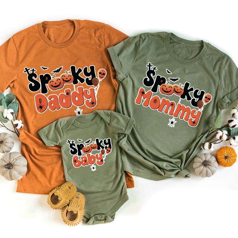 Spooky Family Happy Halloween Party T-Shirts
