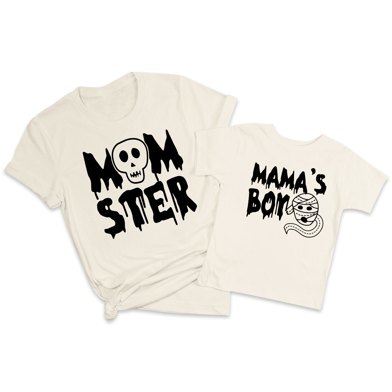 Halloween Momster & Mama's Kids Mom&Me Matching Shirt