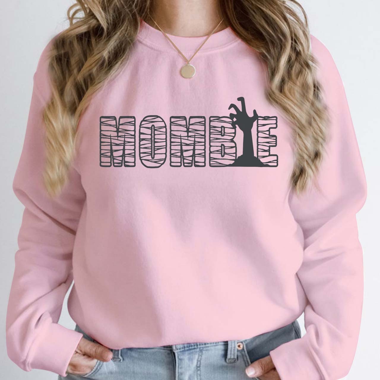 [CopyHalloween Spooky Momster Sweatshirt For Mama