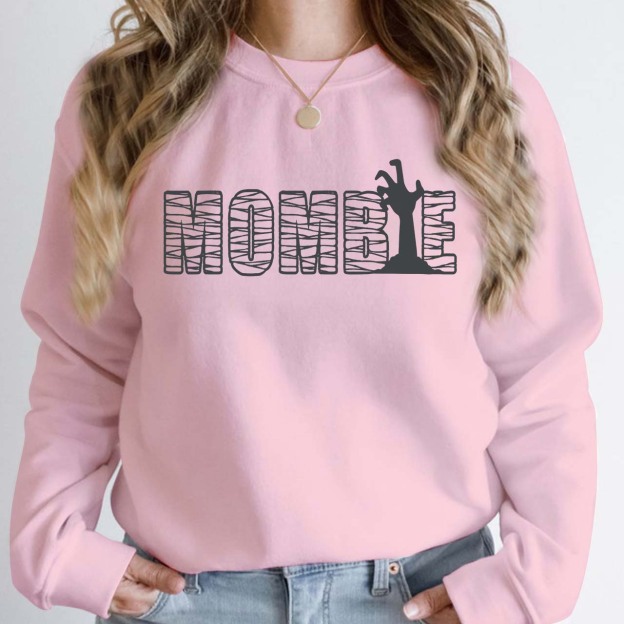 [CopyHalloween Spooky Momster Sweatshirt For Mama