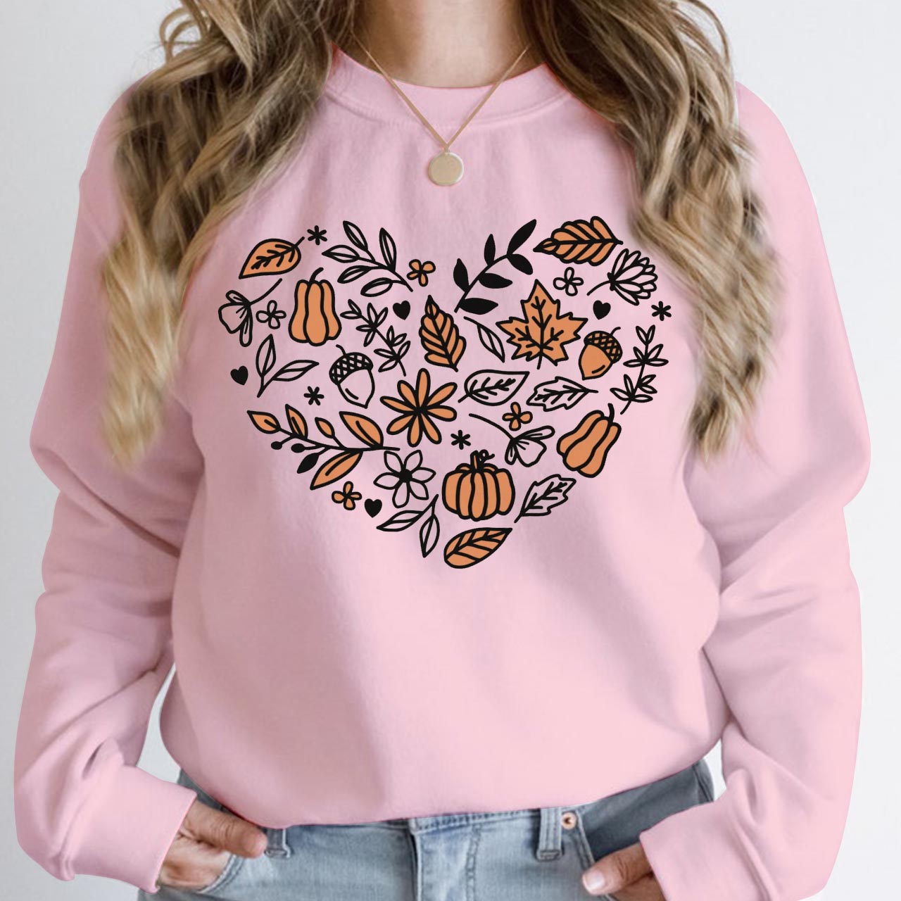 Vintage Pumpkin Patch Fall Sweatshirt For Mama