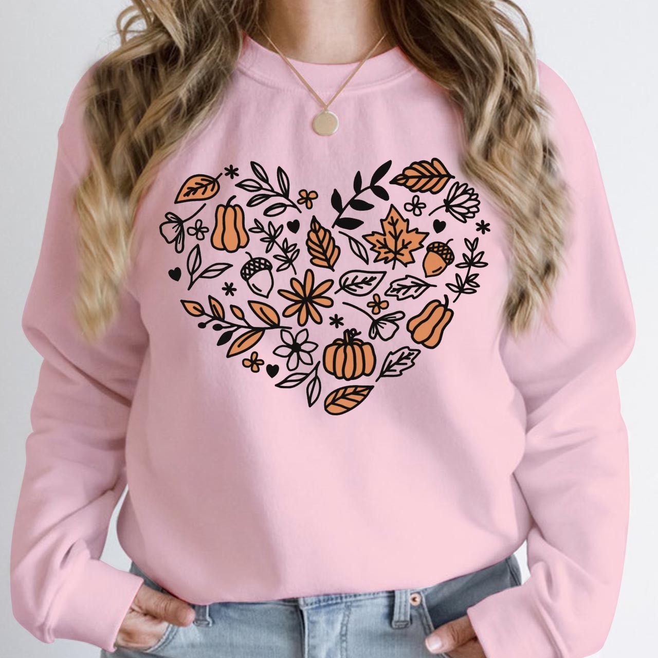 Vintage Pumpkin Patch Fall Sweatshirt For Mama