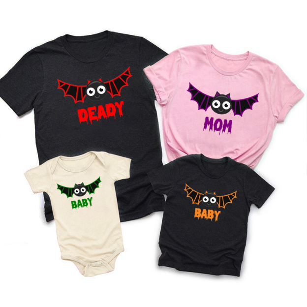 Halloween Bat Family Matching Shirts