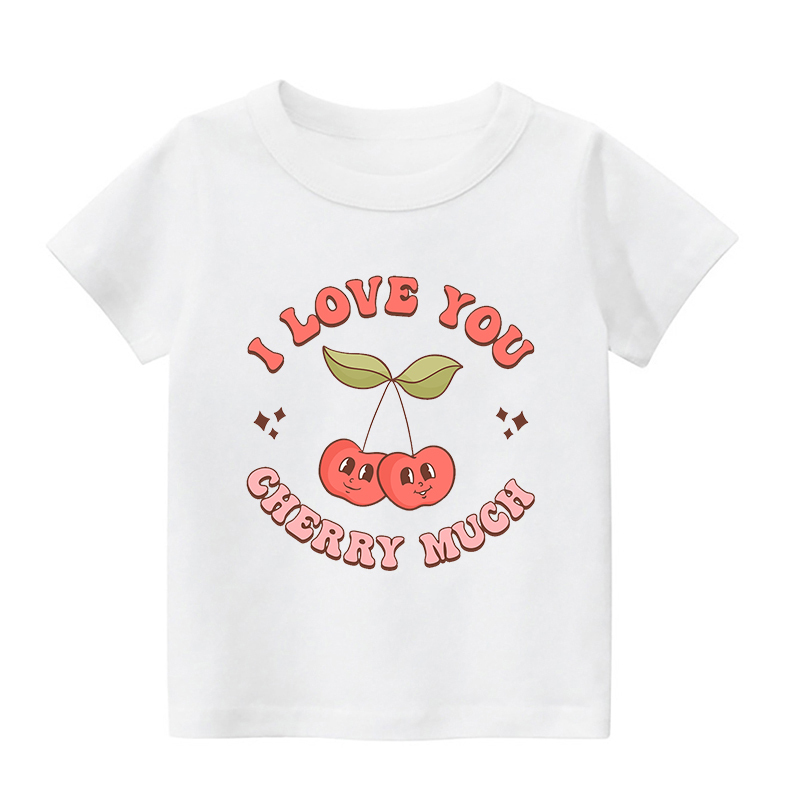 I Love You Cherry Much Kids Shirt