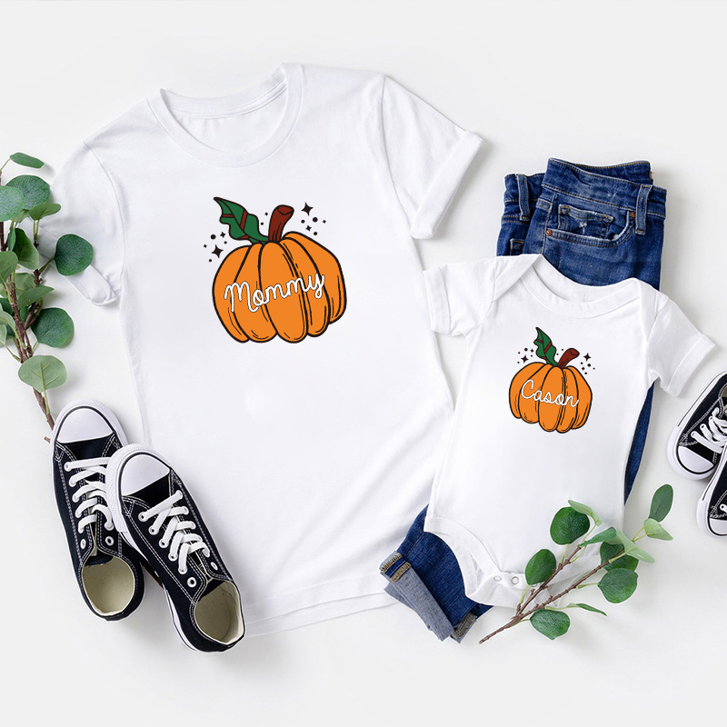 Retro Personalized Halloween Matching Shirts