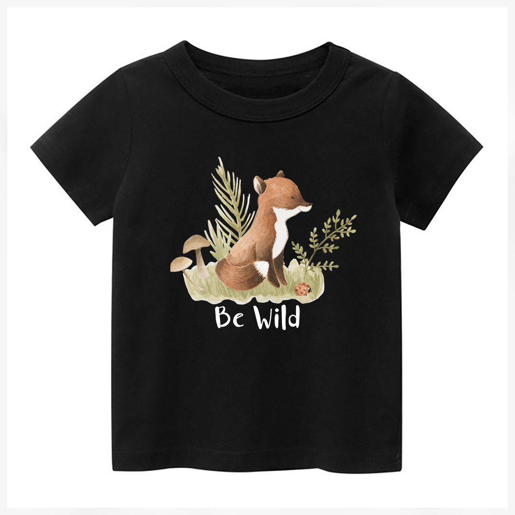 Be Wild Little Fox Kids Shirt