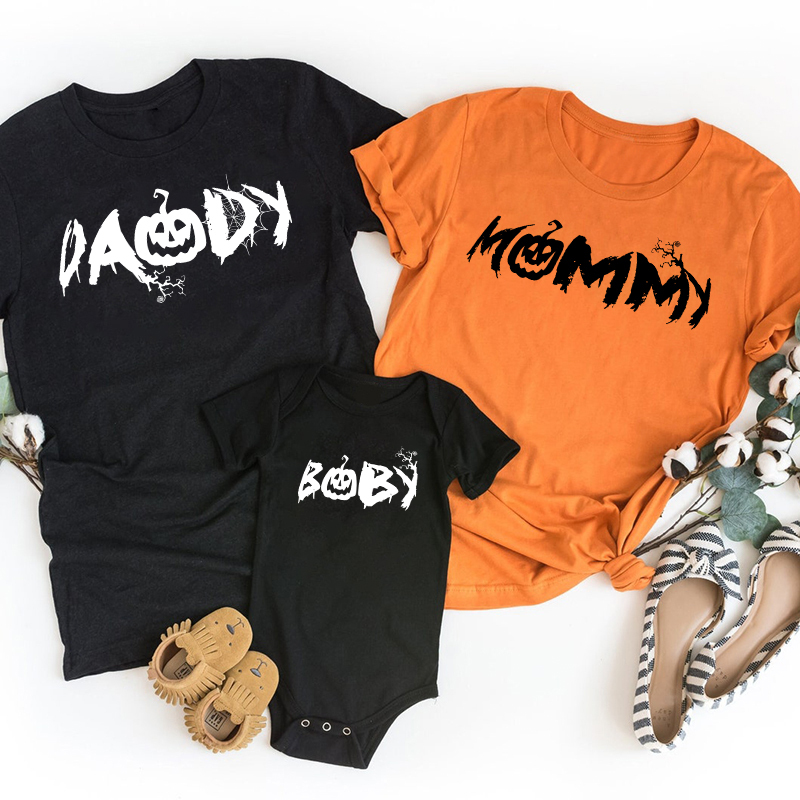 Pumpkin Tree Halloween Family Matching Shirts