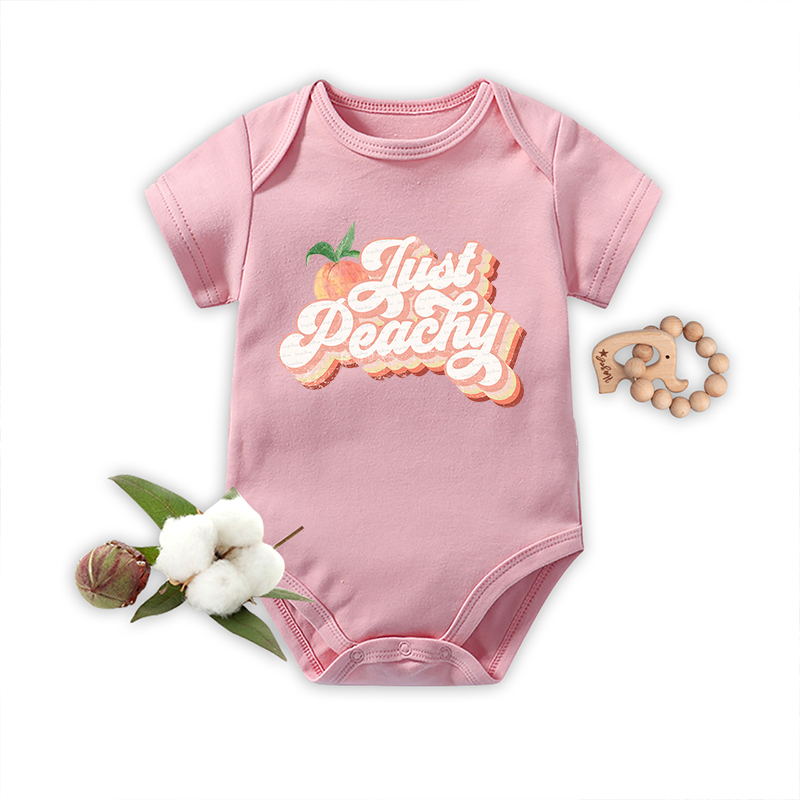 Just Peachy Bodysuit For Baby