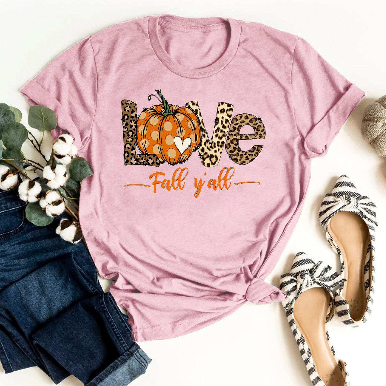 Peace Love Fall Y'All Shirts