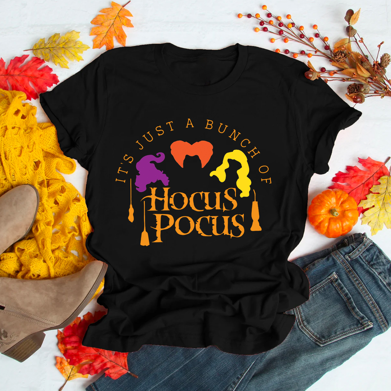 It's Just a Bunch of Hocus Pocus Halloween Party Shirts