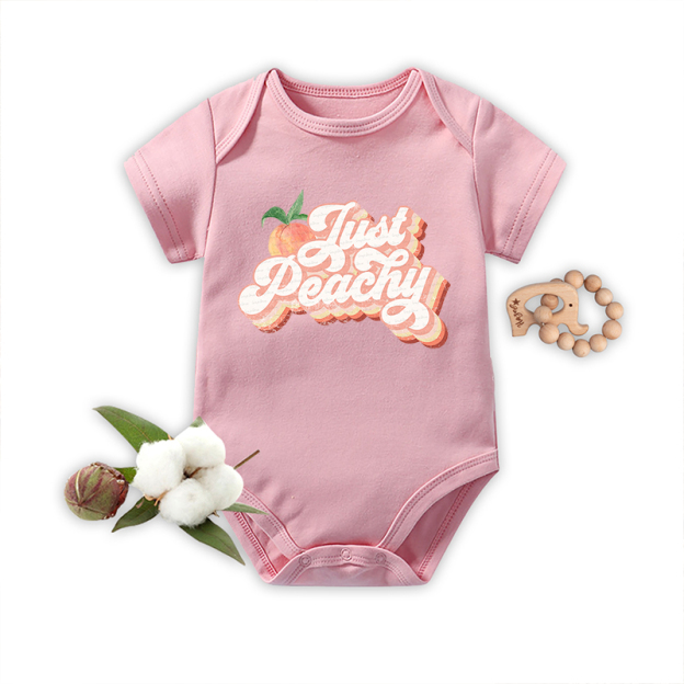 Just Peachy Bodysuit For Baby