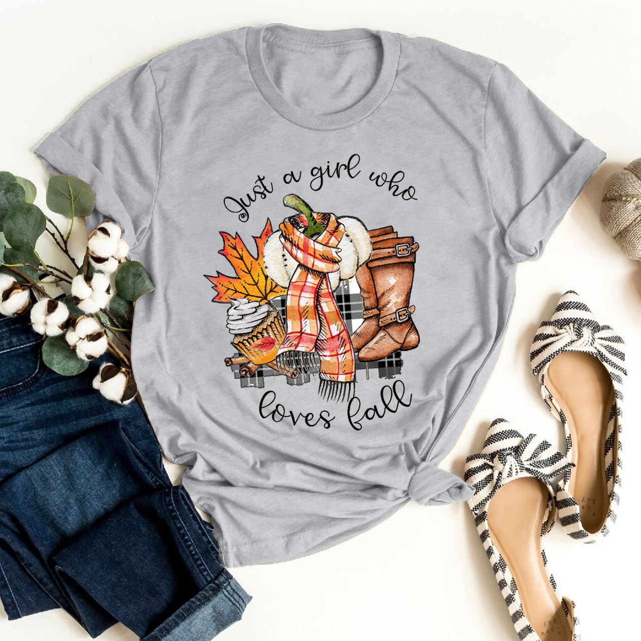 Just A Girl Who Loves Fall Shirts For Her