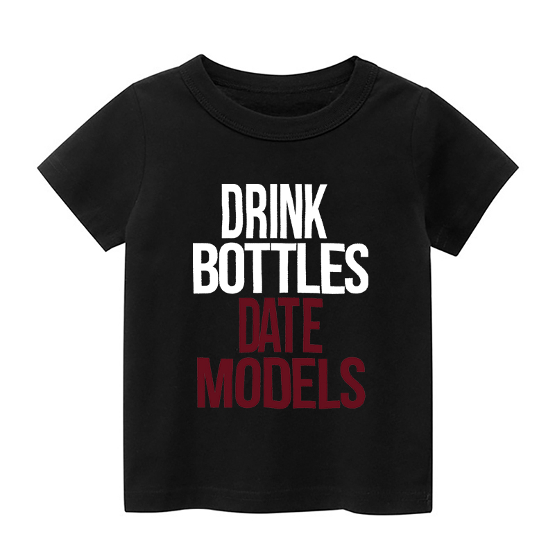 Drink Bottles Date Modles Kids Shirt