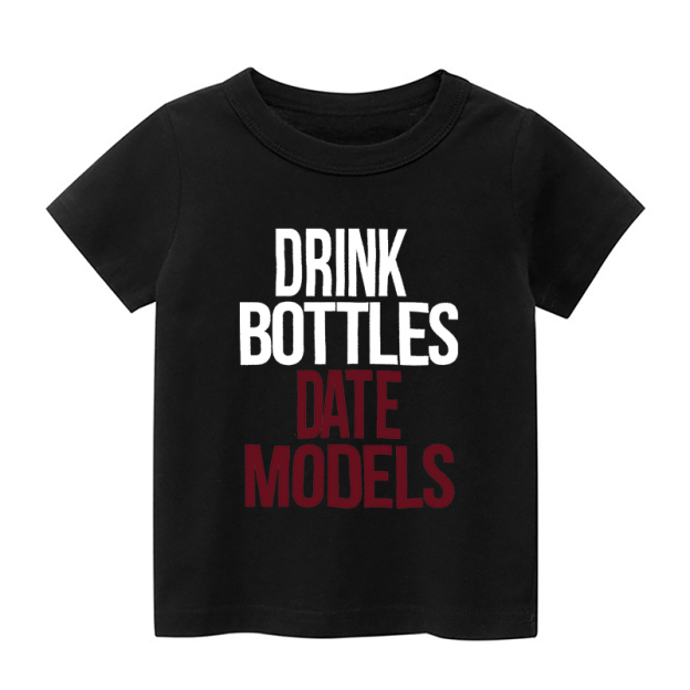 Drink Bottles Date Modles Kids Shirt