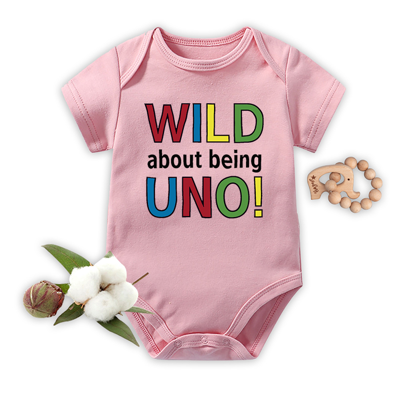 Wild About Being Uno Bodysuit For Baby