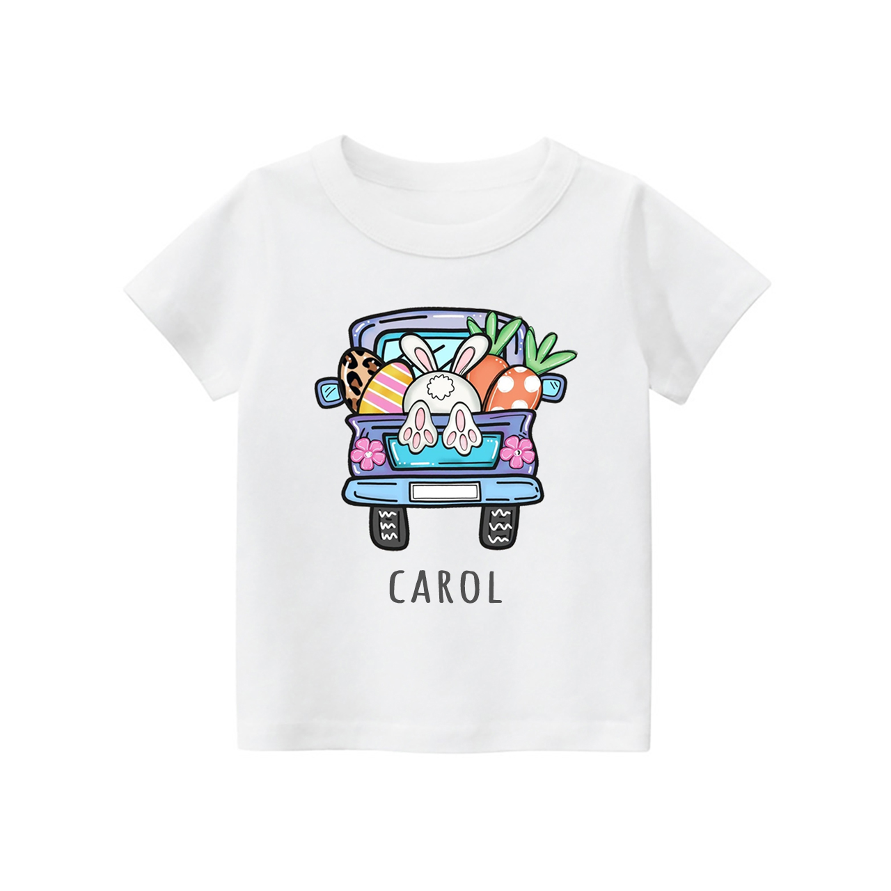 Personalized Easter truck With Kids Name T-Shirt