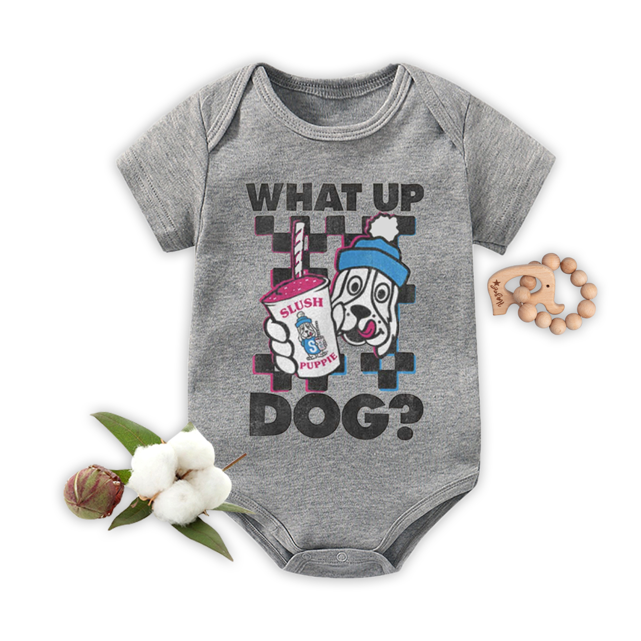 What Up Dog  Bodysuit For Baby