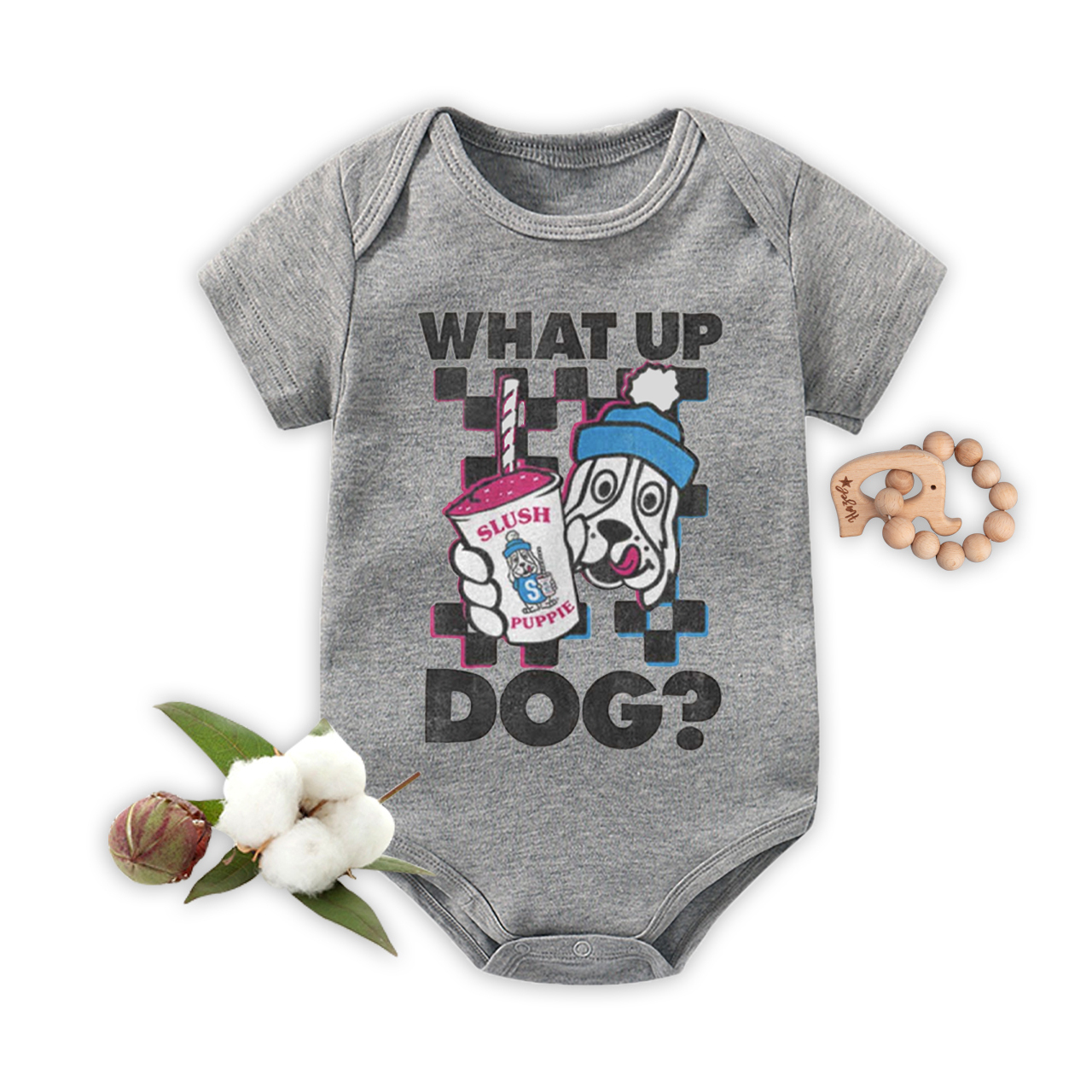 What Up Dog  Bodysuit For Baby