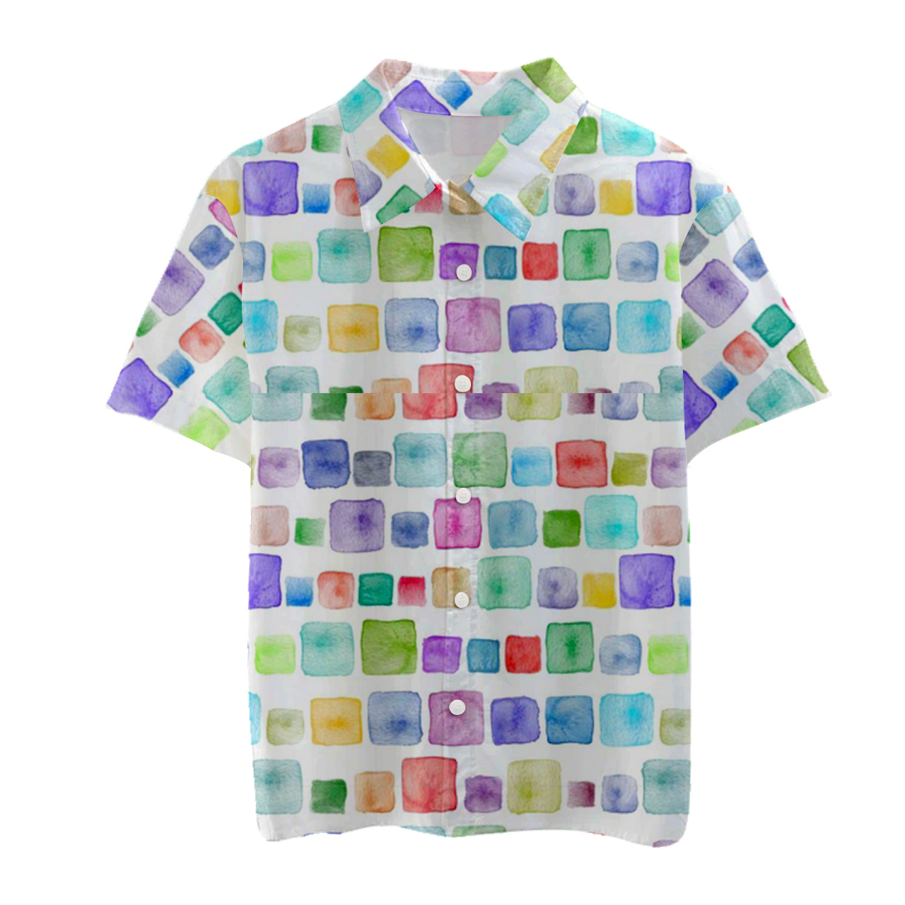 Rainbow Jelly Matching Button Shirt