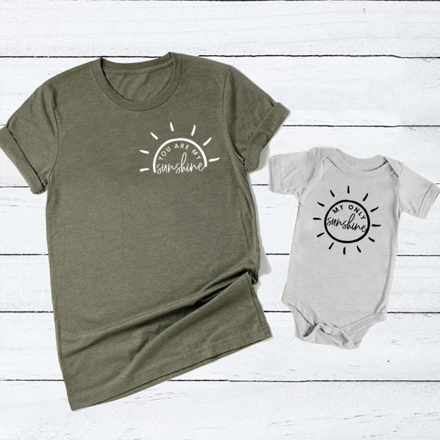 You are My Sunshine Matching Tees For Mom&Me