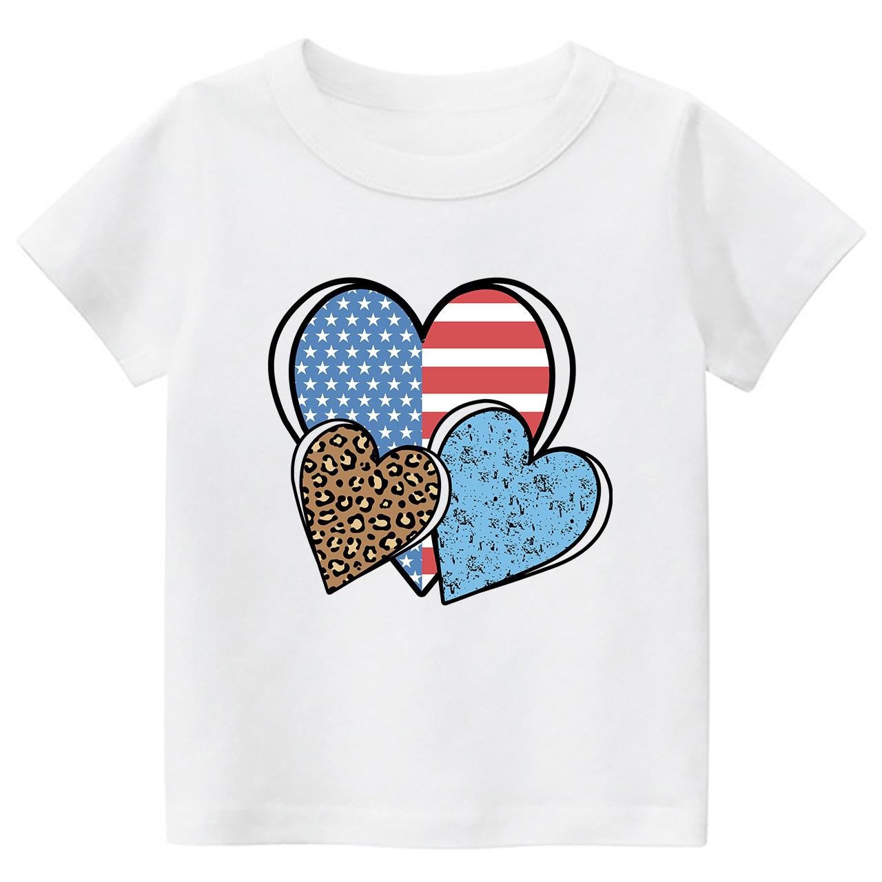 Independence Day Heart Toddler Tees