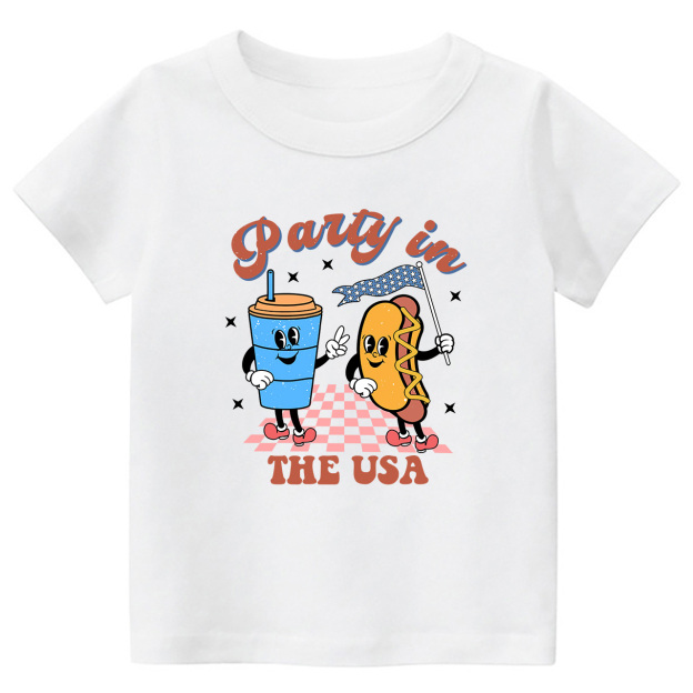 Patriotic Natural Party In The USA Toddler Tees