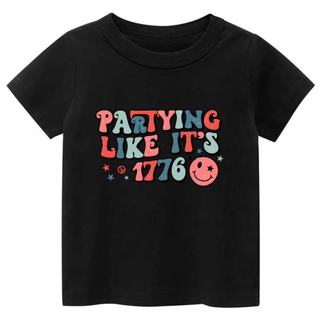 Partying Like It's 1776 Retro Toddler Tees