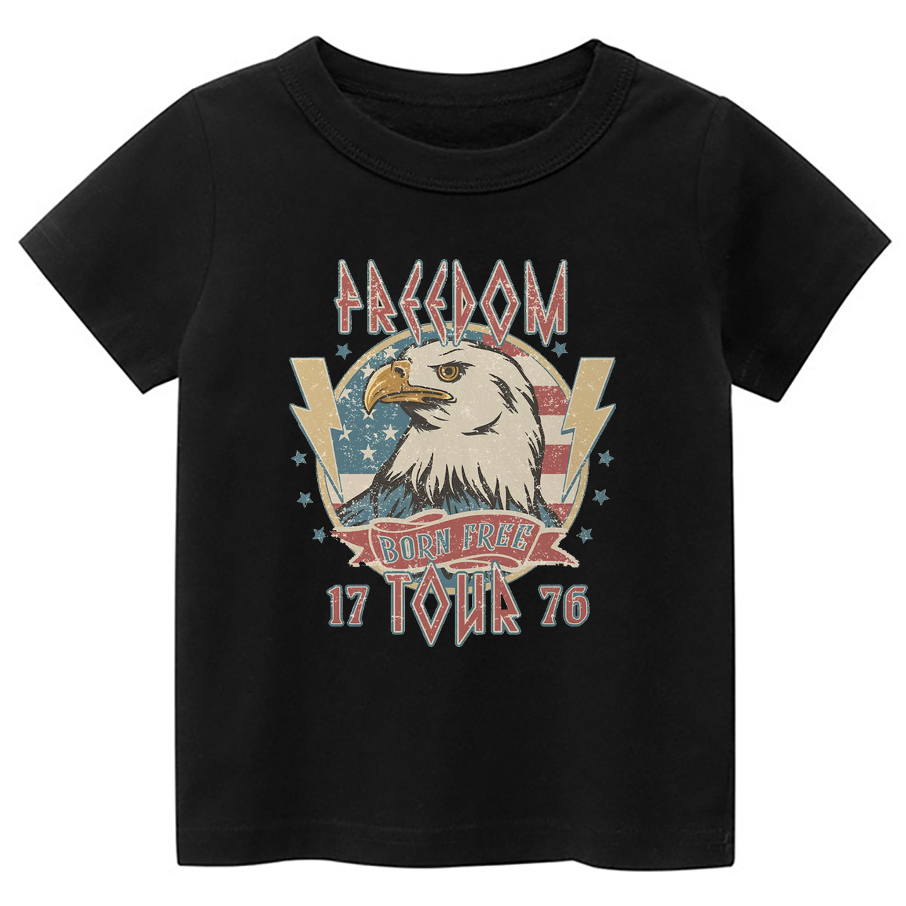 Freedom Born Free 1776 Tour Toddler Tees