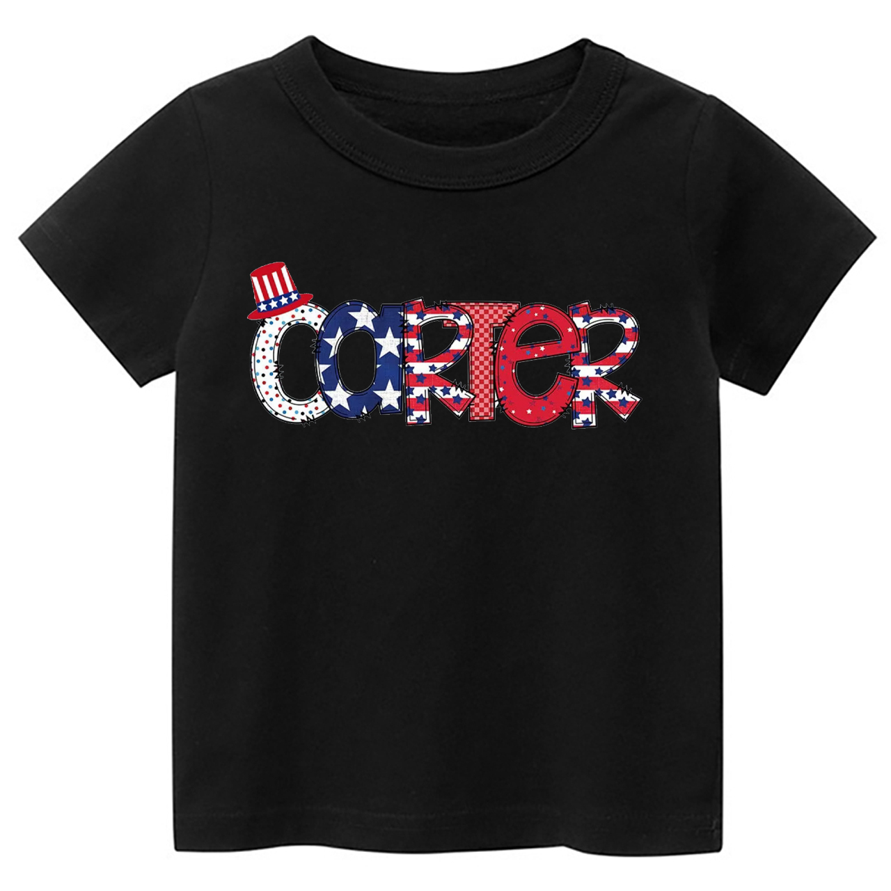 Personalized Name Fourth Of July Toddler Tees Sale-Beepumpkin™