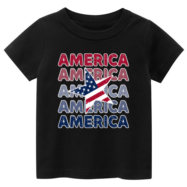 Retro 4th Of July America Shirts For Kids