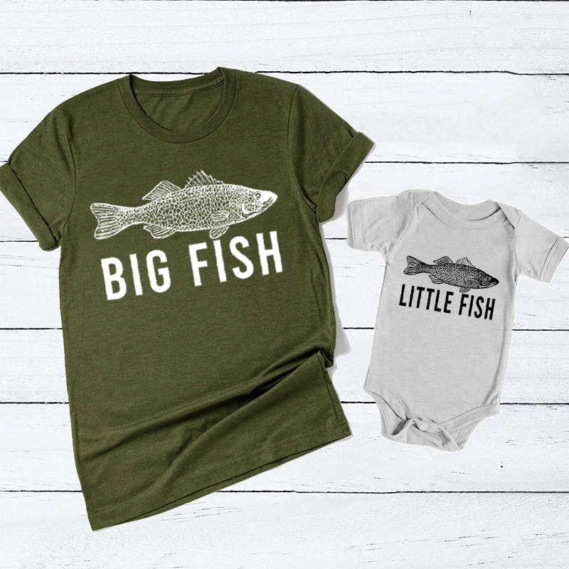 Dad And Son Matching Shirts Fishing Buddies