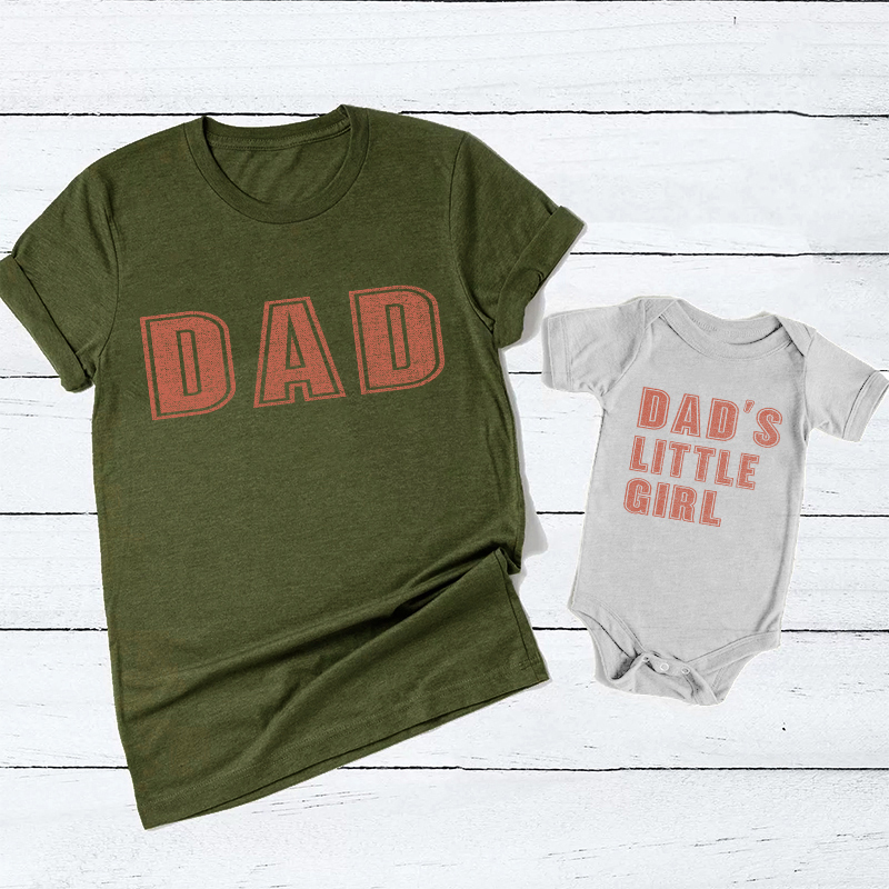 Dad And His Little Girl Matching Shirts