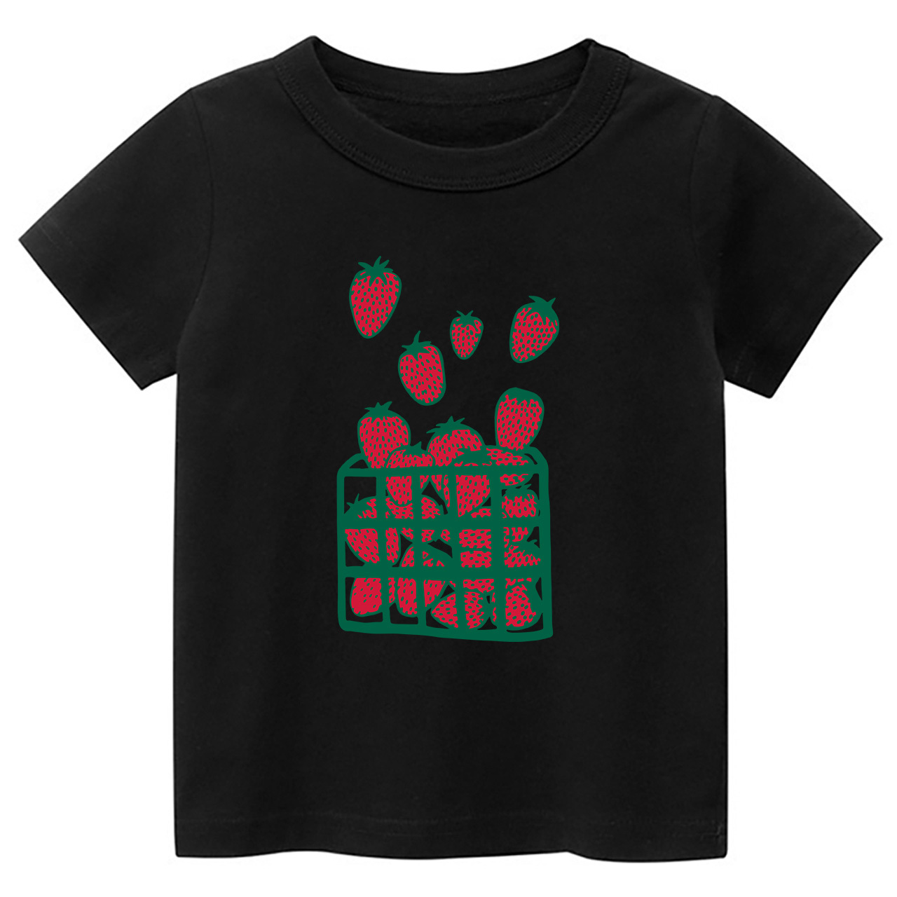 Strawberry Print Kids T-Shirts