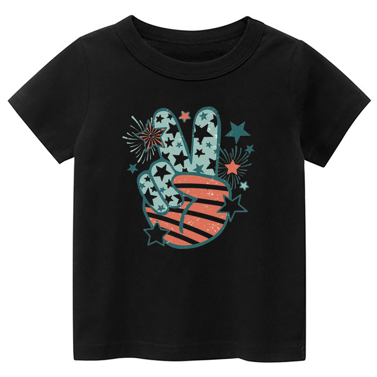 Peace Fingers Memorial Day Kids T-Shirt