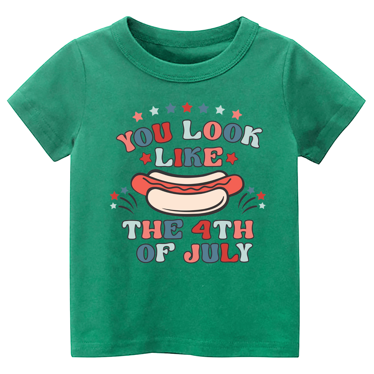 You Look Like The 4th Of July Hotdog Toddler Tee
