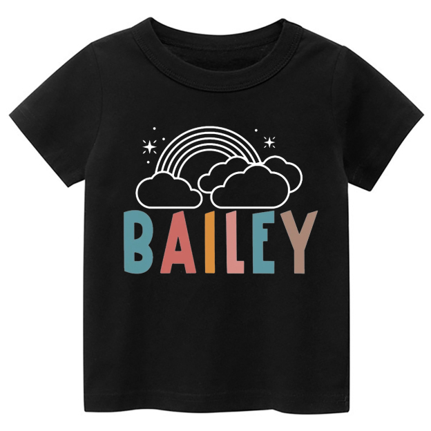Cloud Rainbow Personalized Toddler Shirts