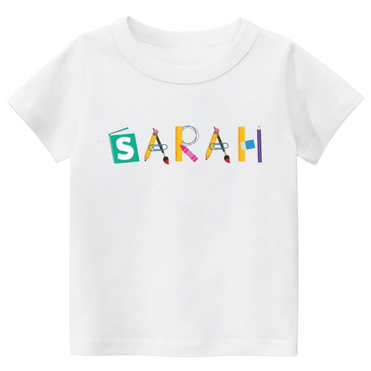 Book Pencil Personalized Back To School Toddler Shirts