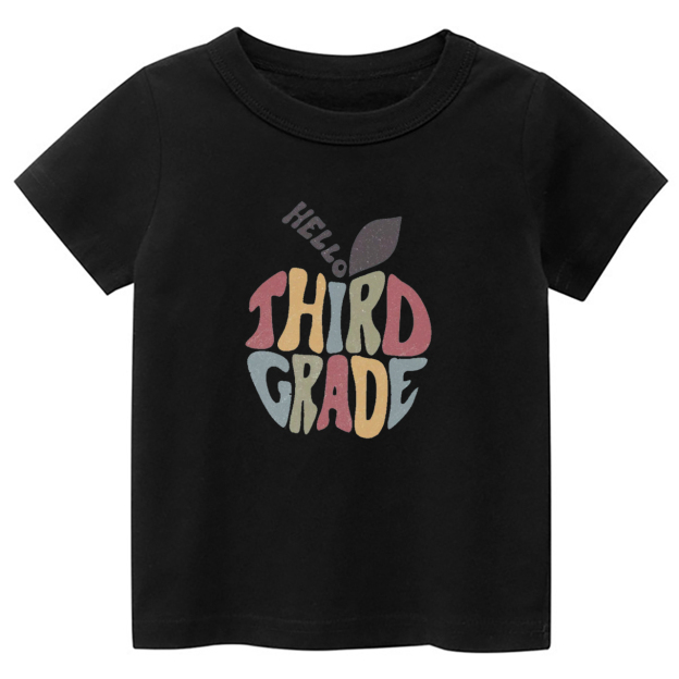 Personalized Hello Third Grade Back To School Toddler Shirts