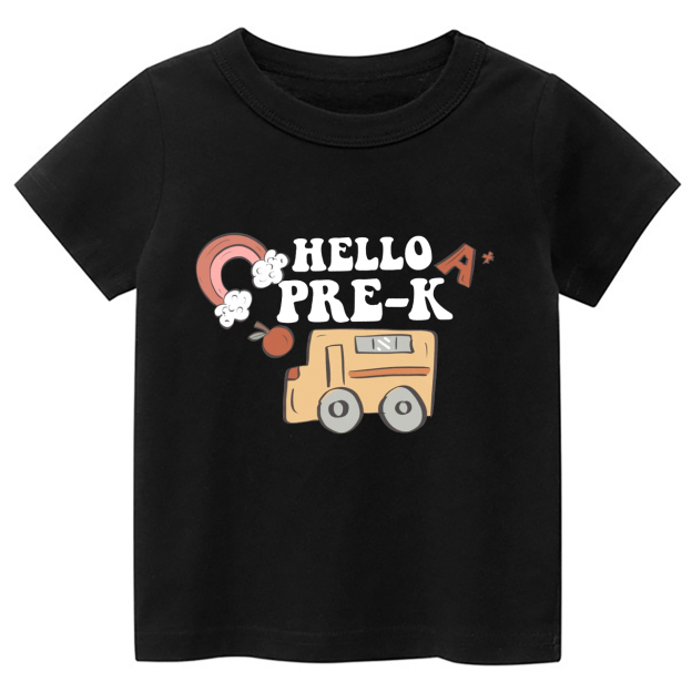 Hello Pre-K Back To School Toddler Shirts