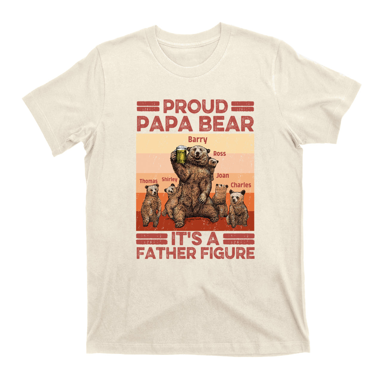 It's A Father Gigure Personzalized Father Funny Shirt