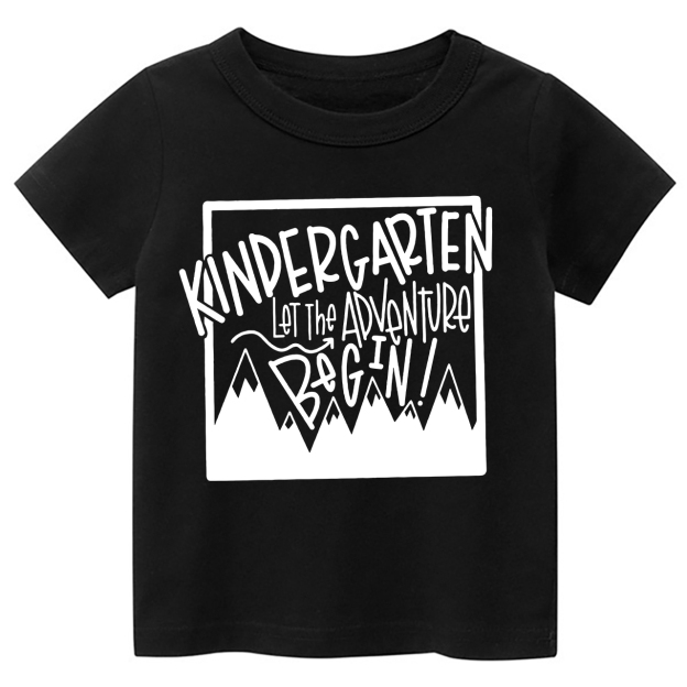 Kindergarten Let The Adventures Begin Back To School Toddler Shirts
